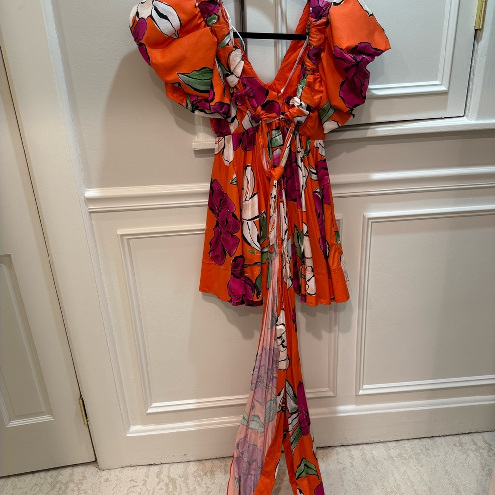 Aje Multicolor Puff Sleeve Mini Dress - Picture 5 of 5